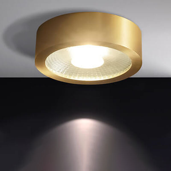 Compact LED Ceiling Lamp Copper Finish