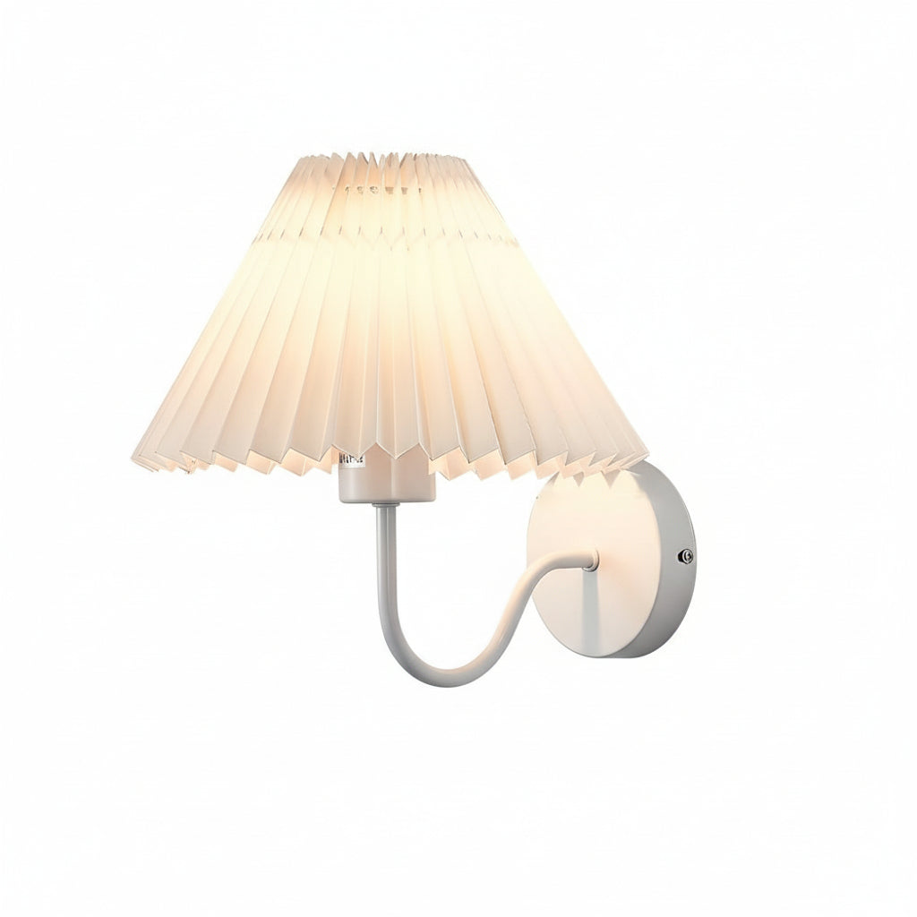 Classic Metal LED Wall Lamp with Textured Shade