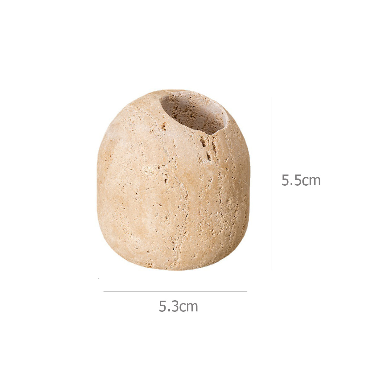 Natural Stone Match Holder and Pick Jar