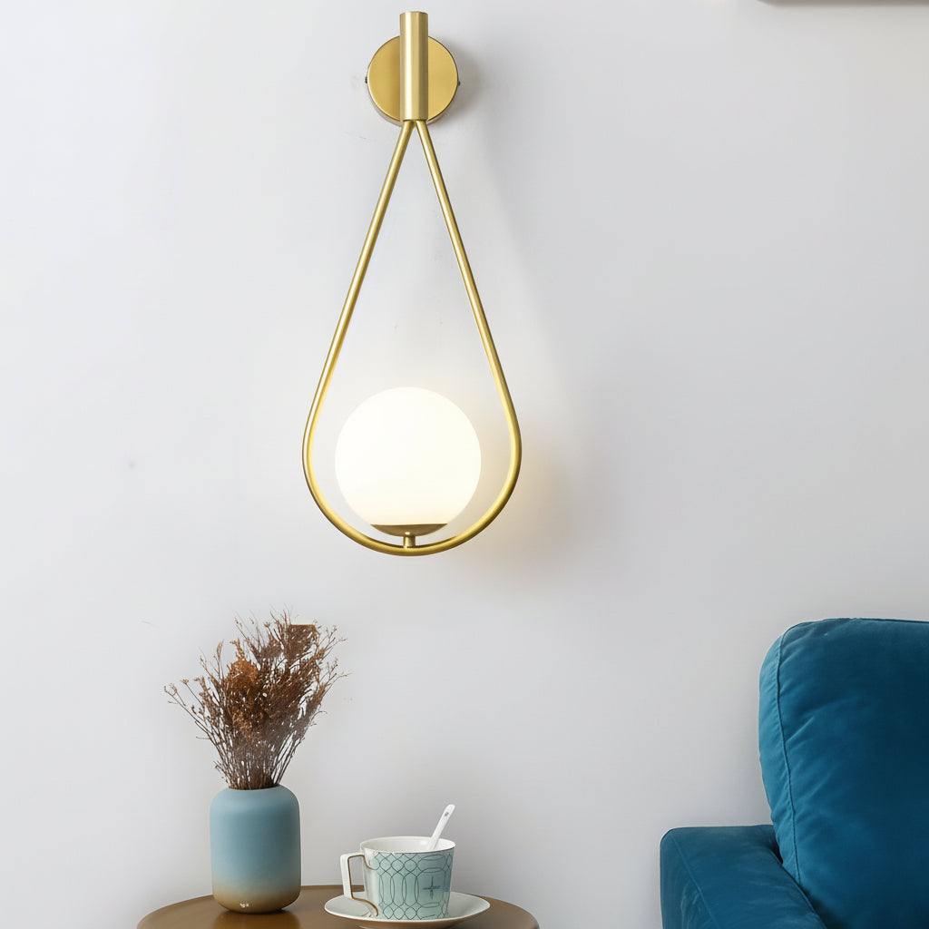Modern Glass LED Wall Light Fixture