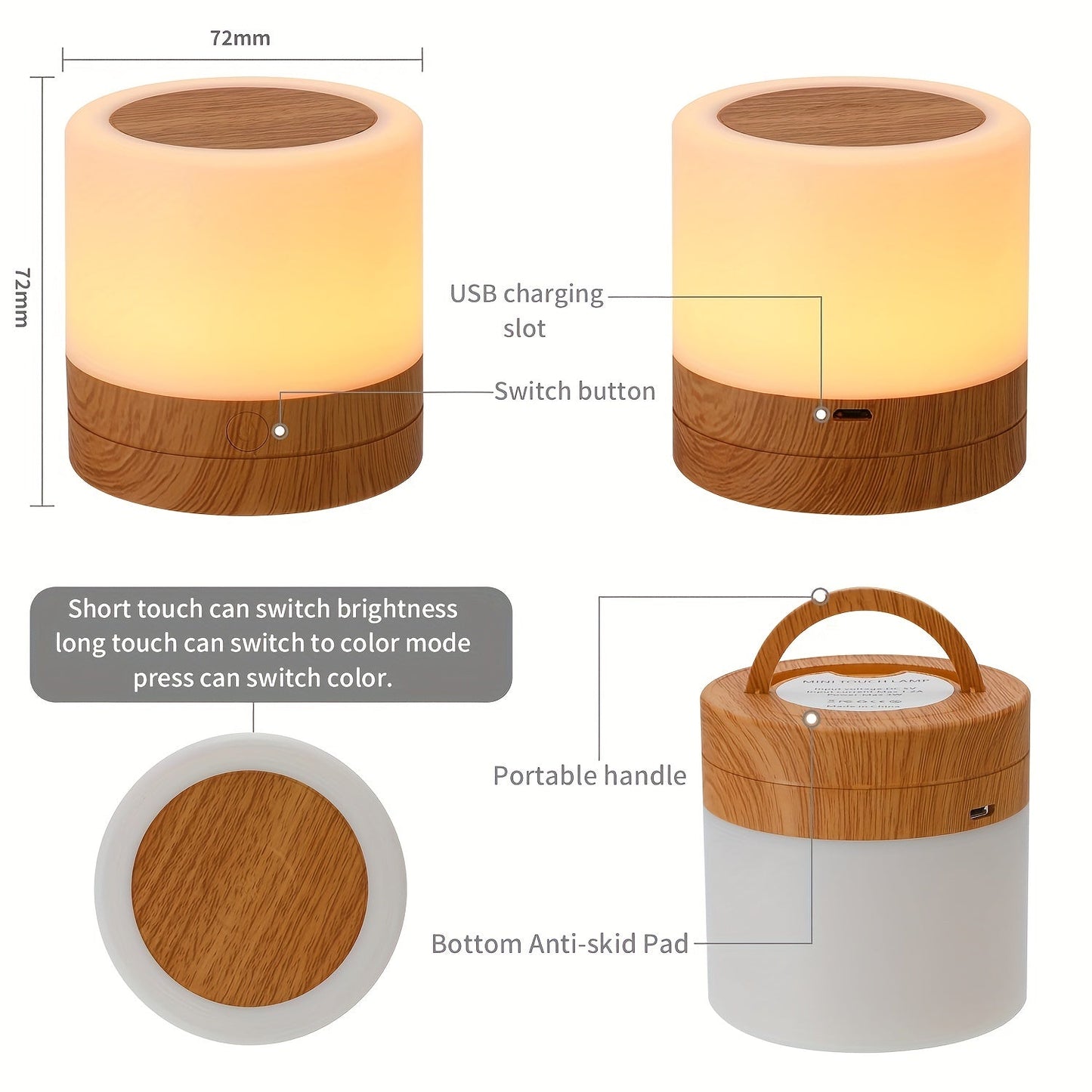 Colorful LED Desk Lamp with Remote Control