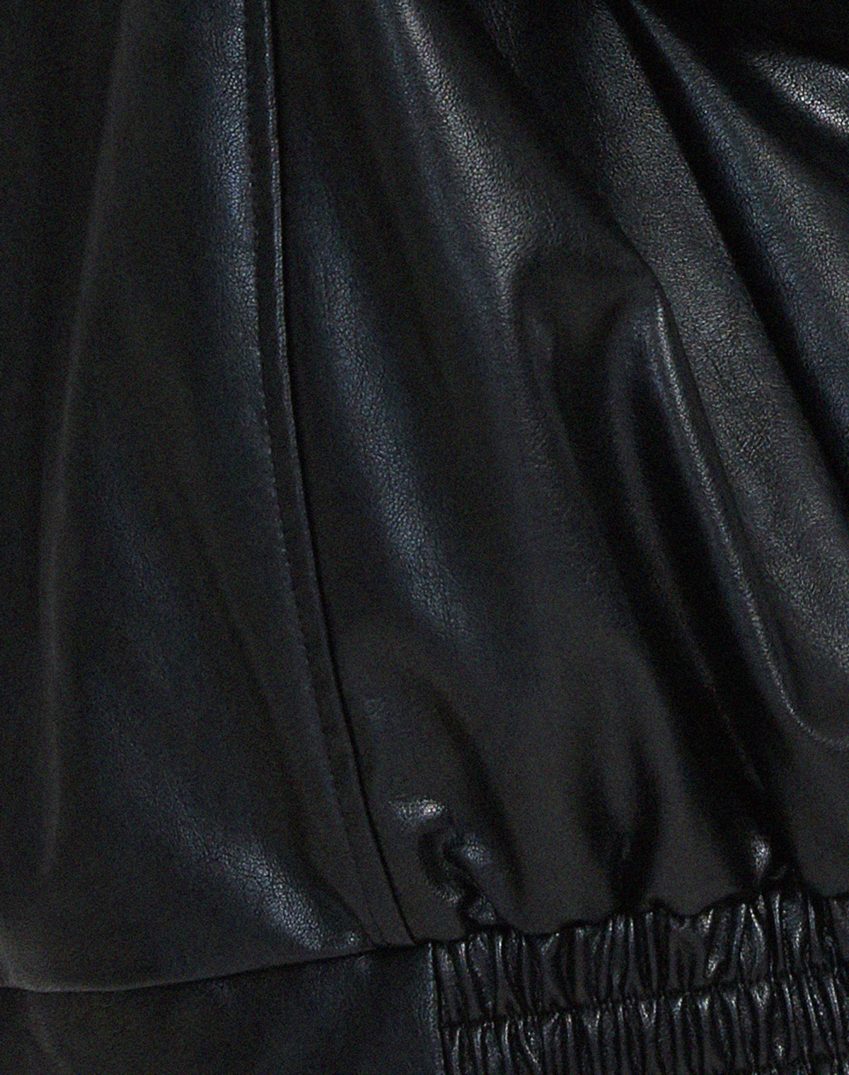Charly | Women's Oversized Faux Leather Bomber Jacket