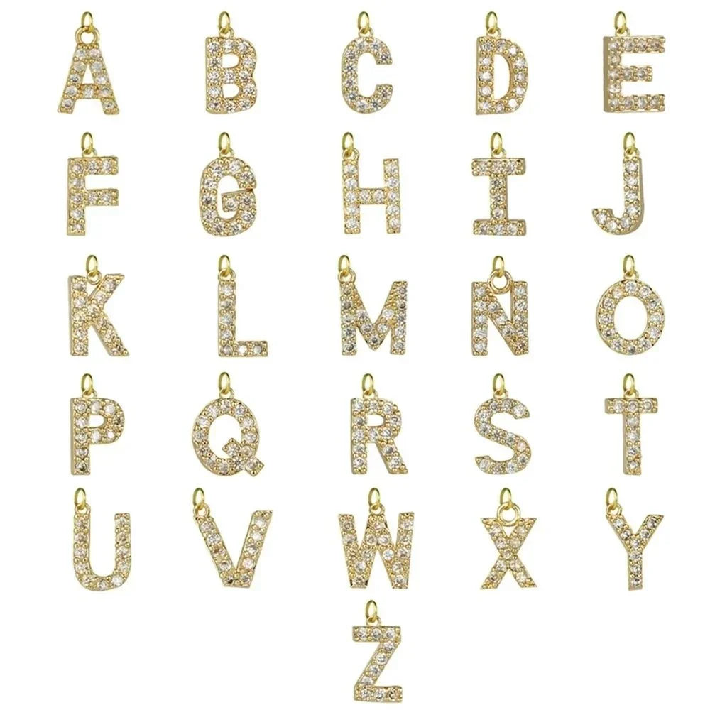Delicate Initial Diamond Pendant Necklace