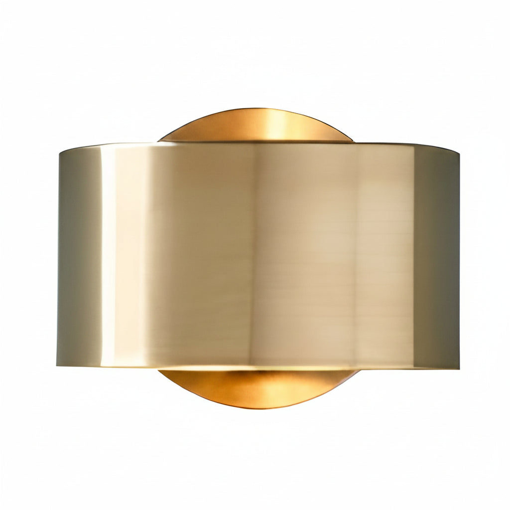 Simple Round Gold Wall Lamp