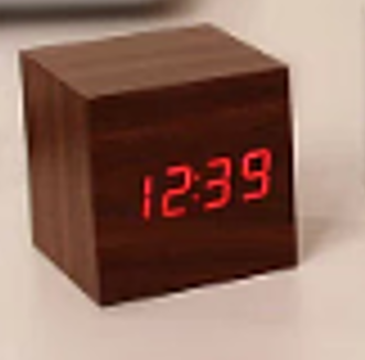 Contemporary Wooden LED Clock
