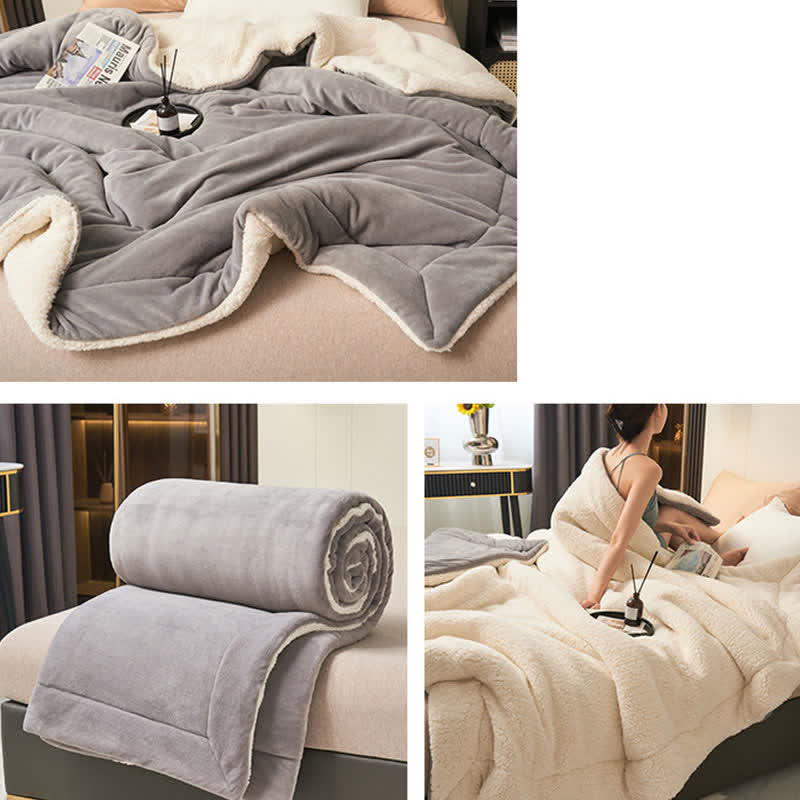 Plush Reversible Square Area Rug – Dense & Cozy