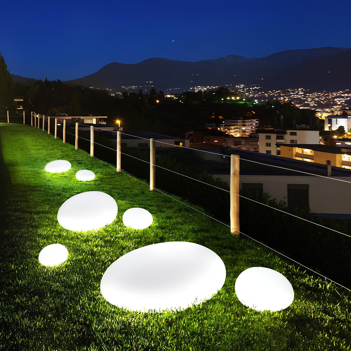 Solar Powered Outdoor LED Yard Light