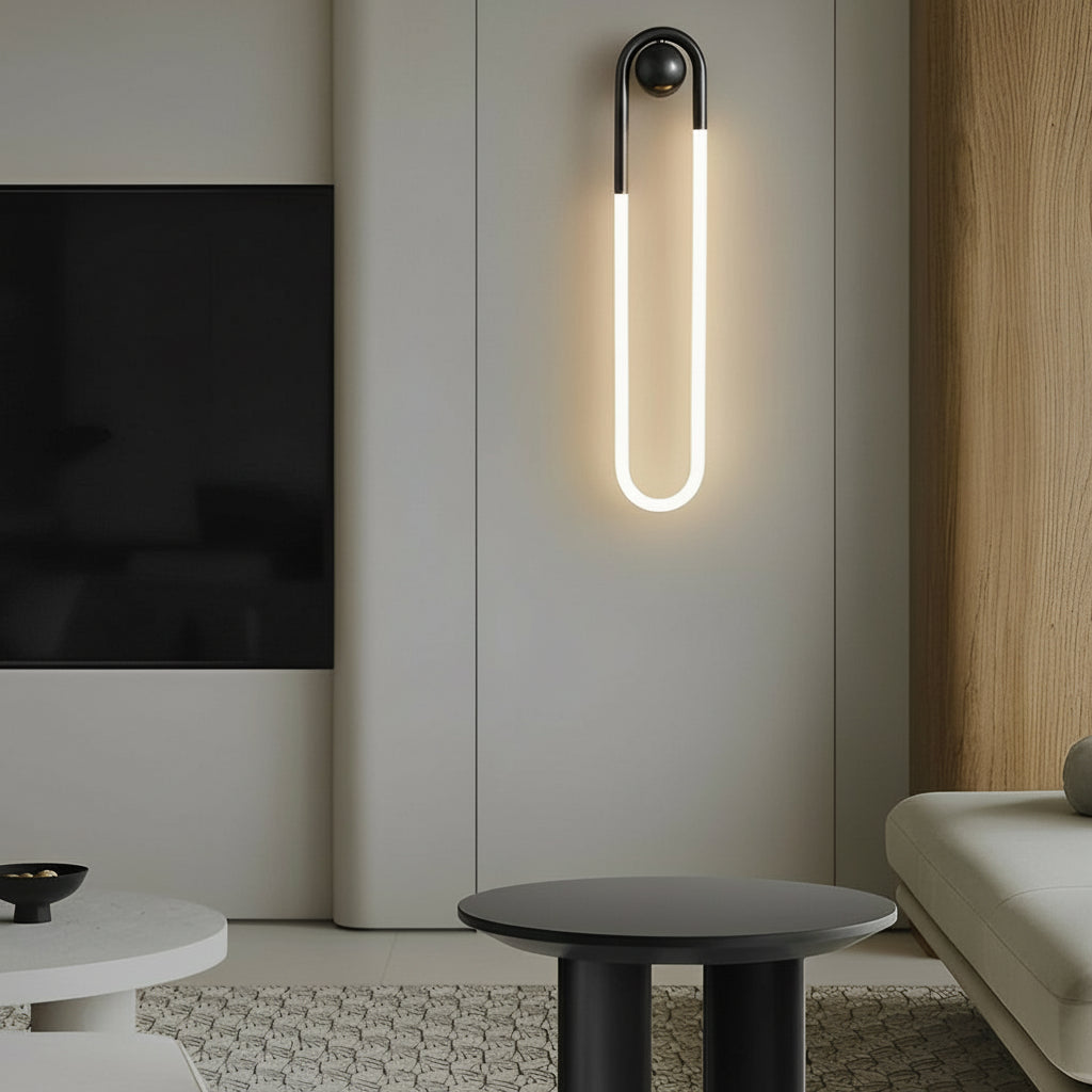 Simple Brass LED Wall Light - Dimmable Bedside Lamp
