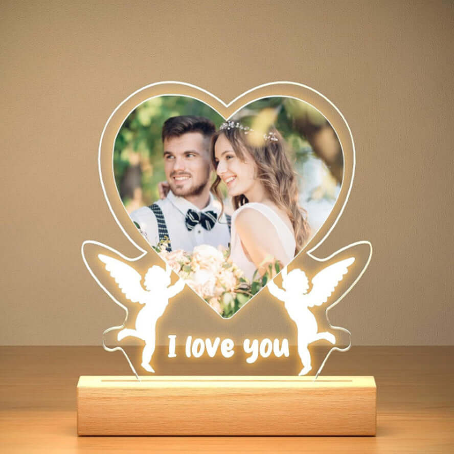Customizable Heart Shaped LED Night Lamp