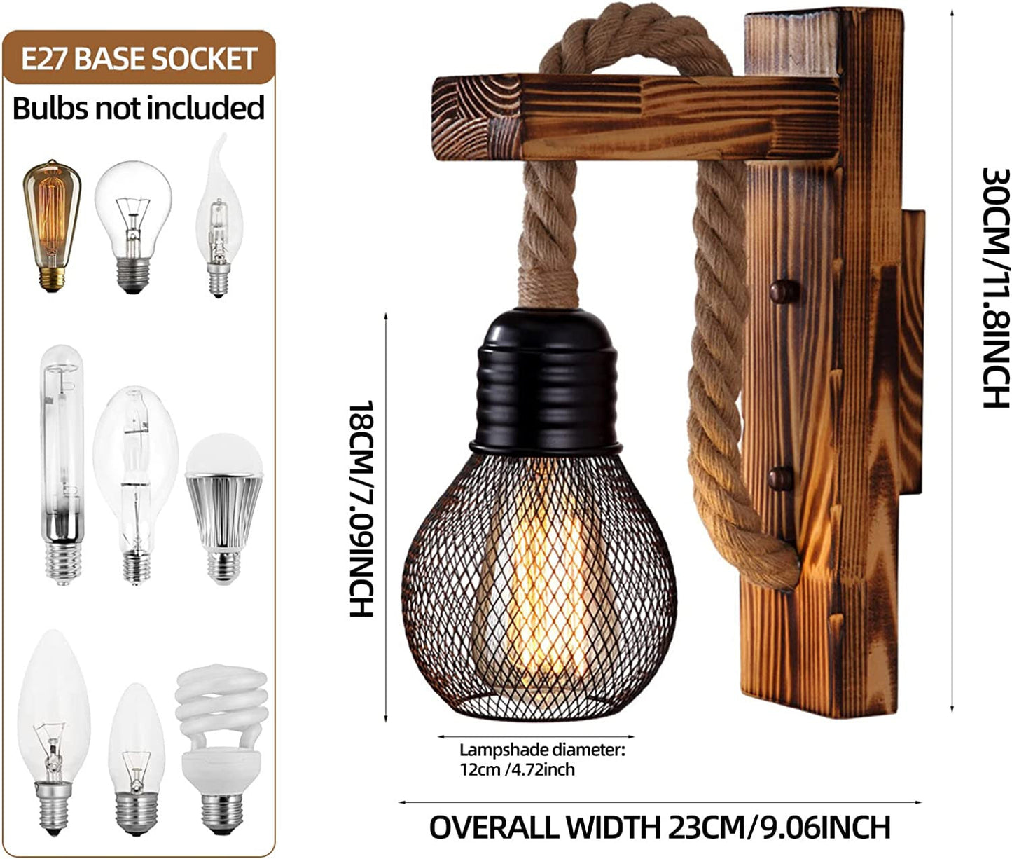 Metal Warehouse Wall Light