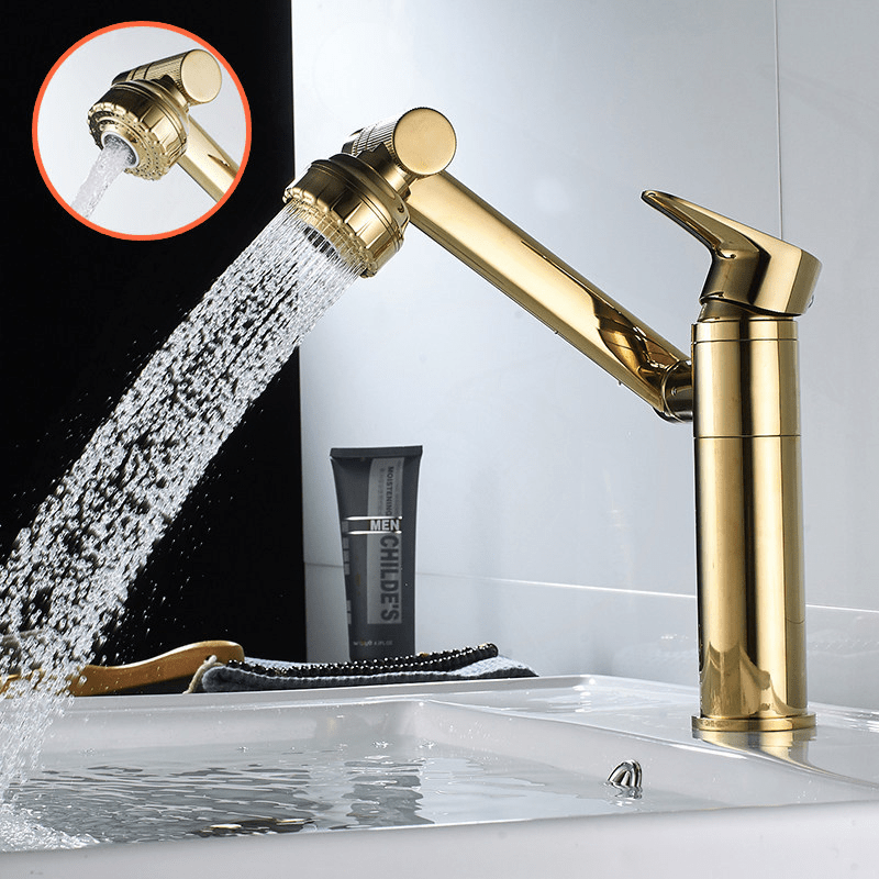 Flexible Kitchen Faucet with 360° Rotation and Spray