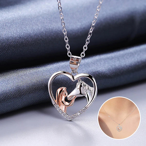 Pretty Horse Pendant Necklace Chain