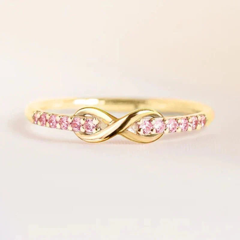 Timeless Infinity Diamond Engagement Ring