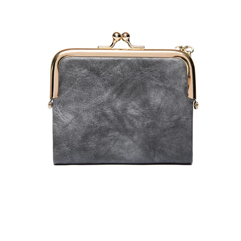 Classic Faux Leather Clutch Purse Bag