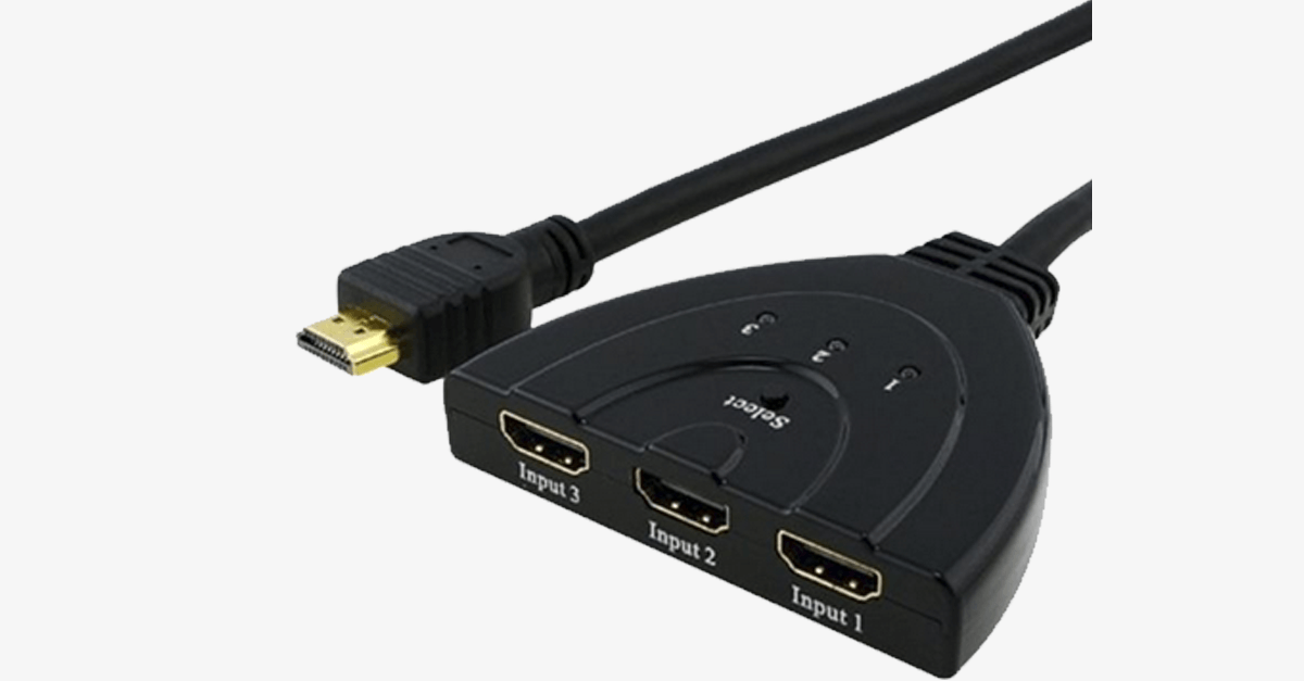Easy 3 Port HDMI Switcher Splitter Box - Cofik