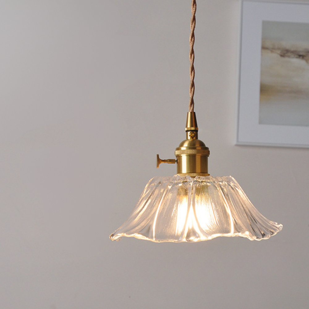 Classic Hanging Glass Light Fixture