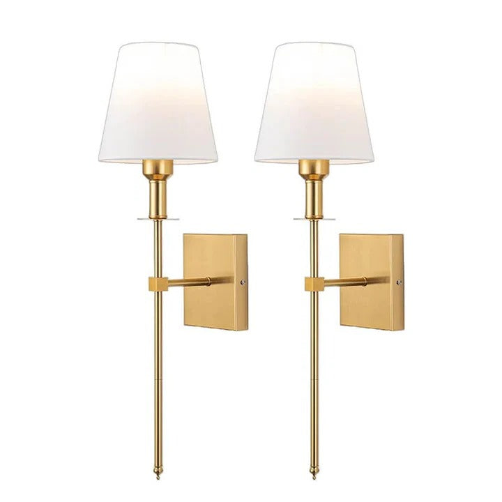 Battery Powered LED Wall Lamp Set of 2