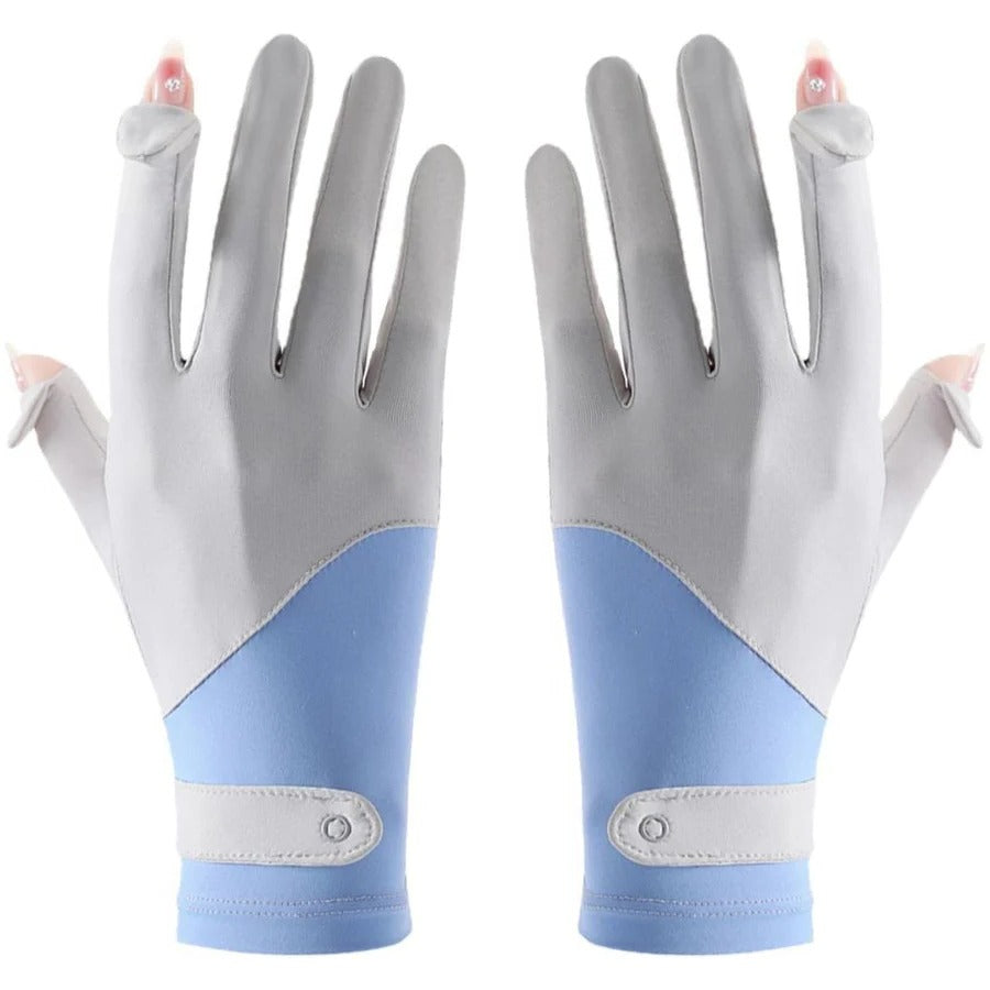 Comfortable Women's UPF Sunblock Driving Gloves