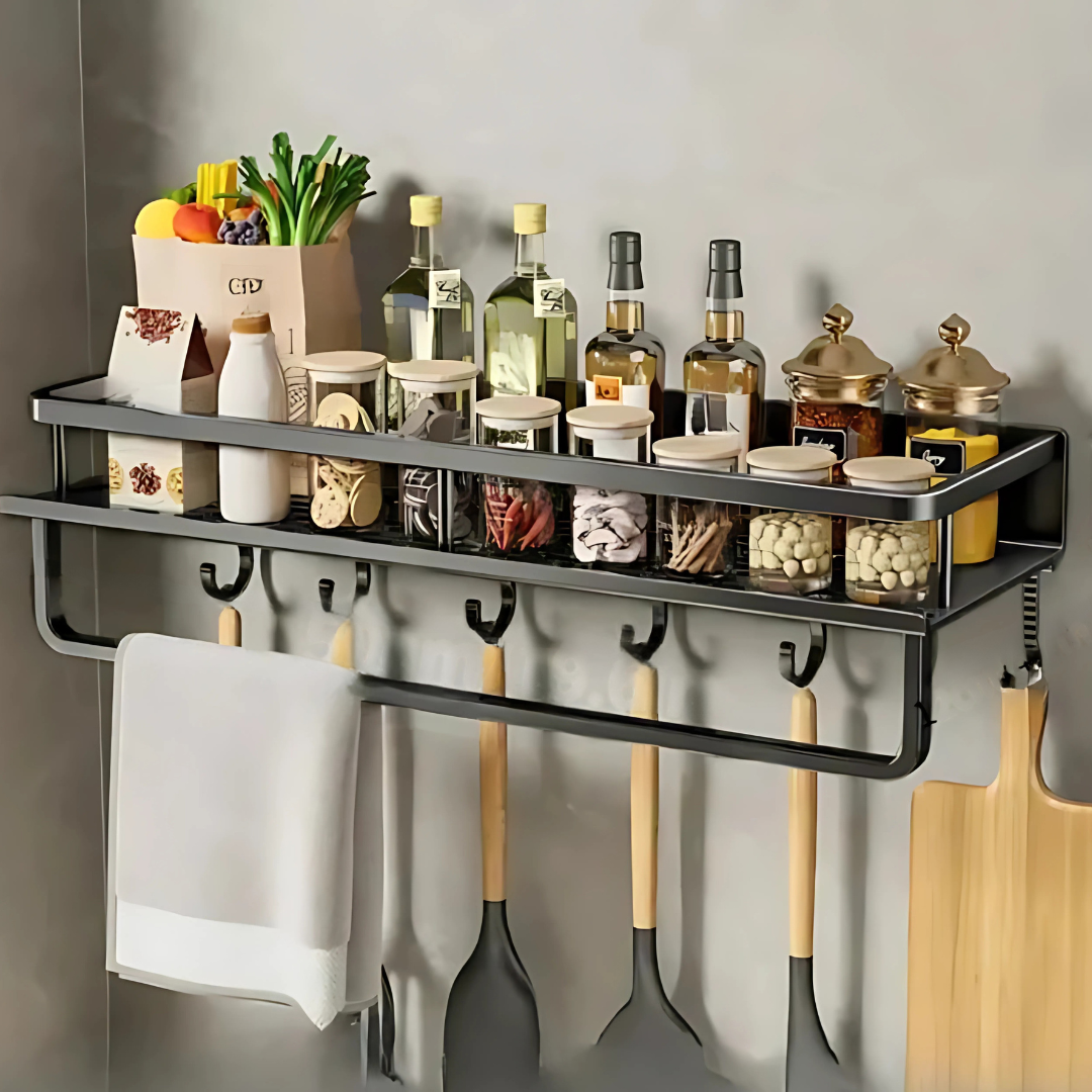 Space Saving Shelf for Kitchen or Bathroom Organizer