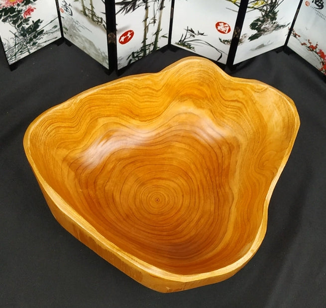 Natural Wooden Decorative Bowl 30cm