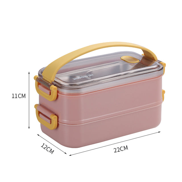 Thermal Insulated Lunch Box With Multiple Compartments