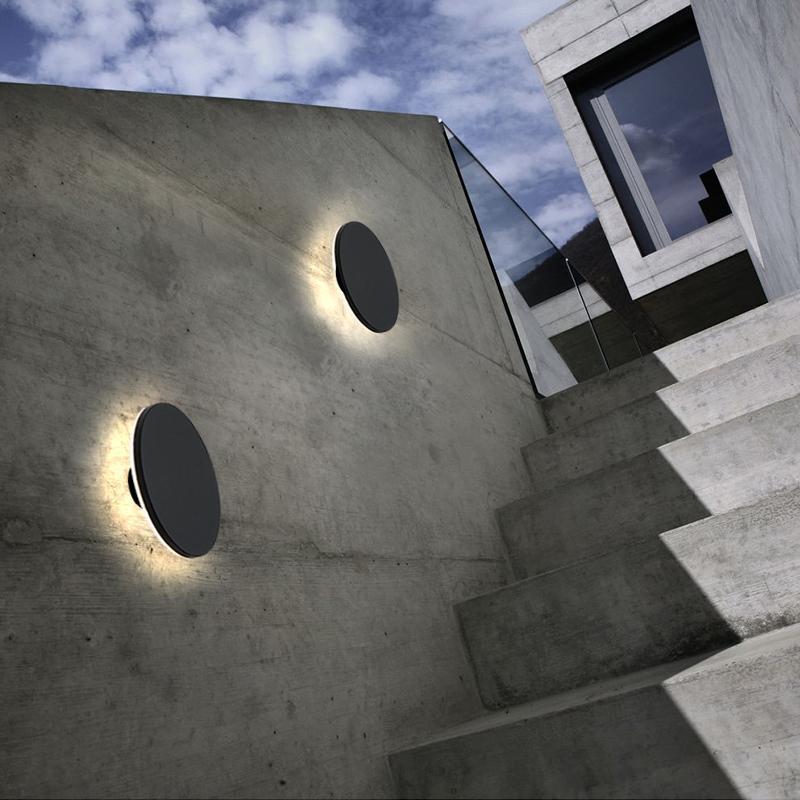 Outdoor Weatherproof LED Wall Lamps in Flat Styles