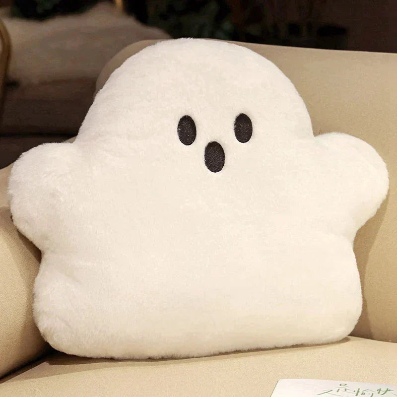 Soft White Fluffy Plush Pillow