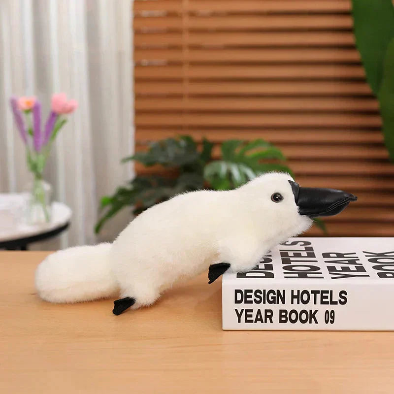 Cute Soft Brown White Platypus Plush Toy