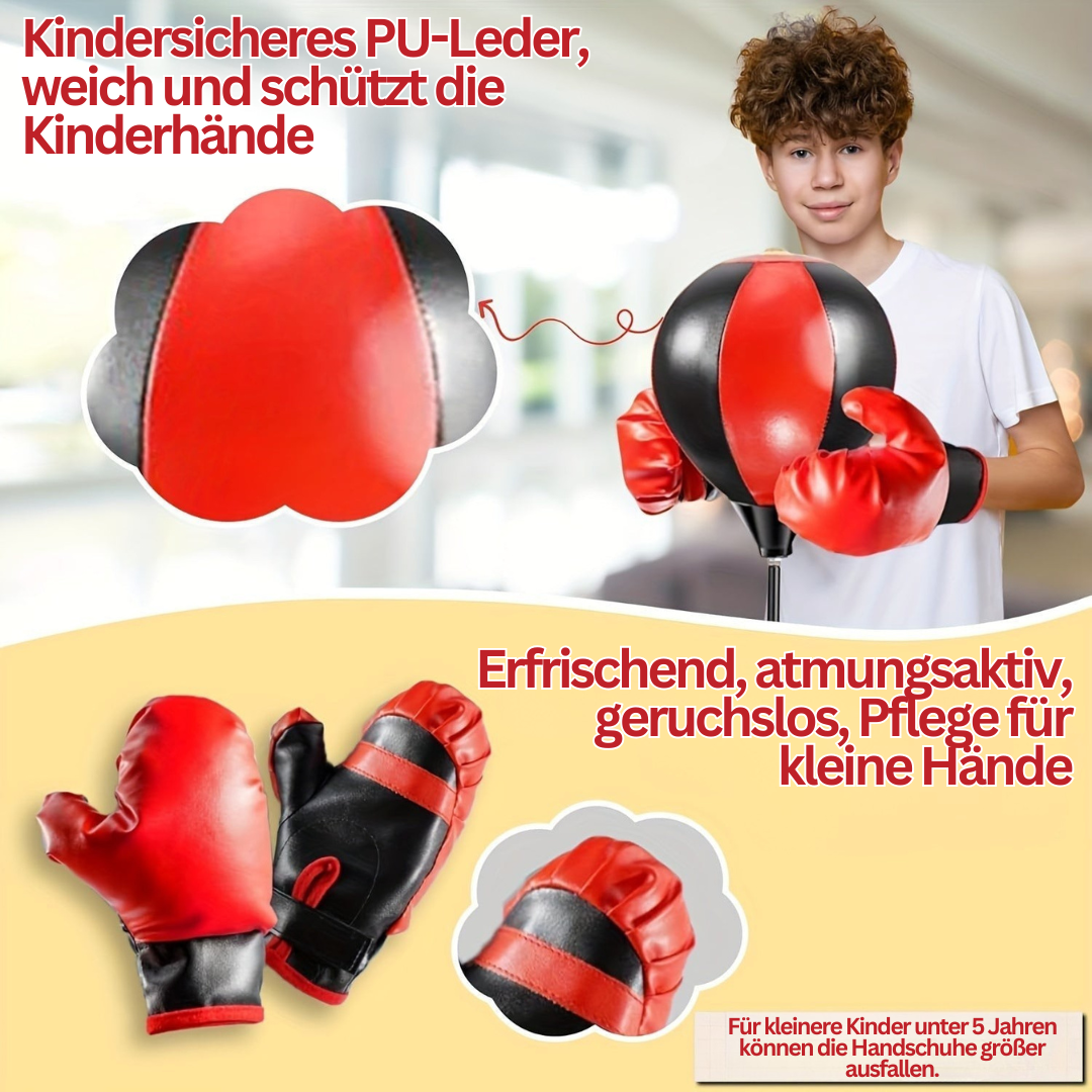 Kids Boxing Set with Punch Bag and Gloves