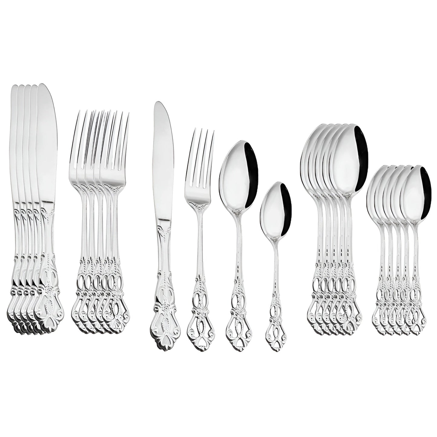 Premium 24pc Stainless Steel Cutlery Set