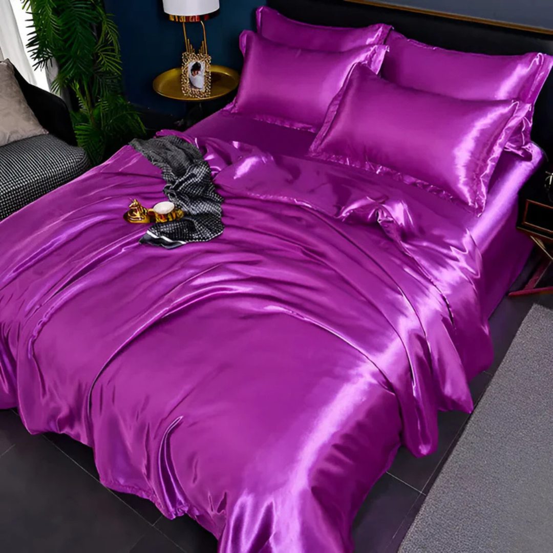 Luxury Soft Satin Duvet Cover Bed Set