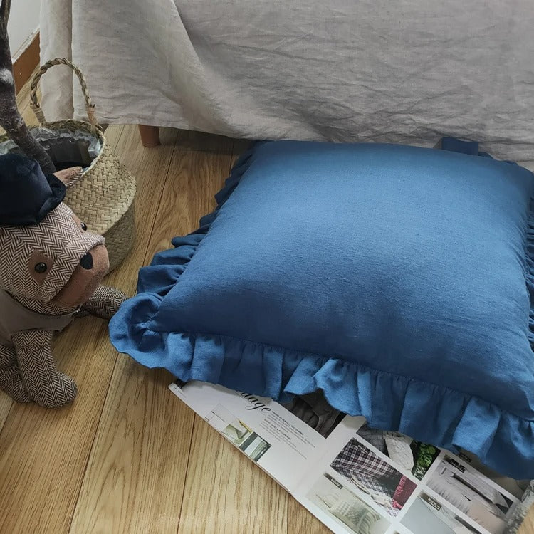 Soft Ruffled Pillow Cover