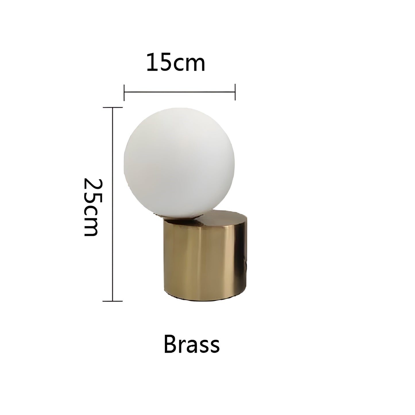 Stylish Glass Globe Desk Lamp