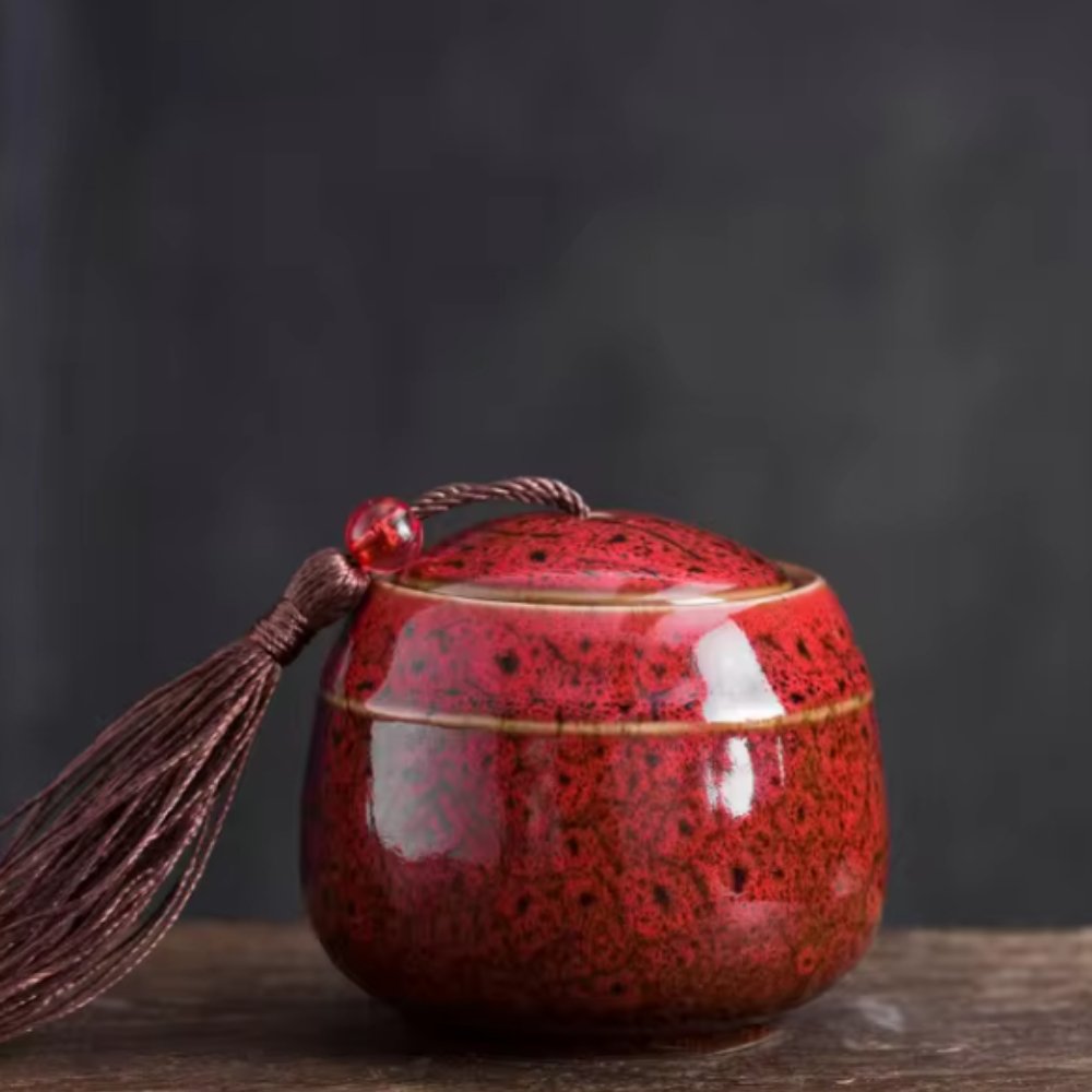 Small Pet Memory Urn Ceramic Ash Container