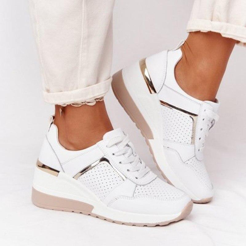 Women's Supportive Walking Sneakers - Cushioned Comfort Shoes
