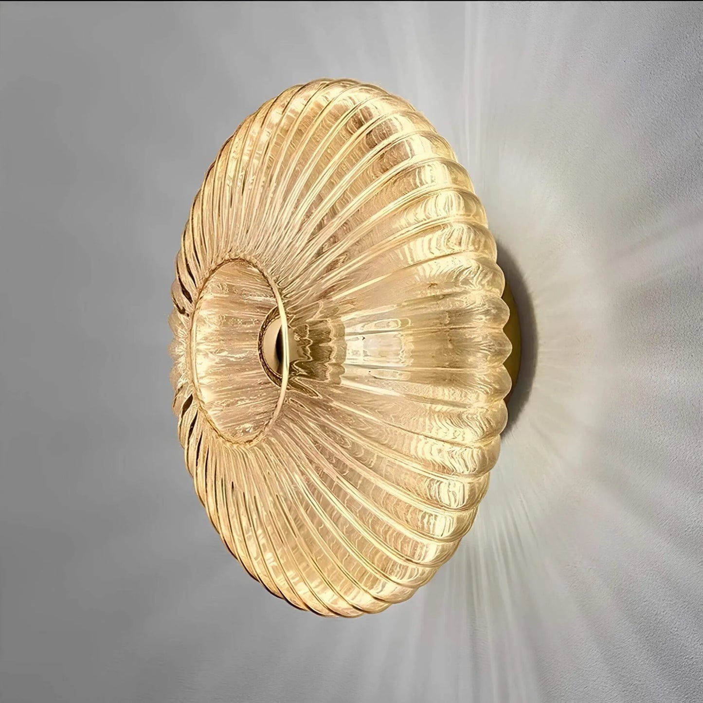 Stylish Wave Glass Wall Light