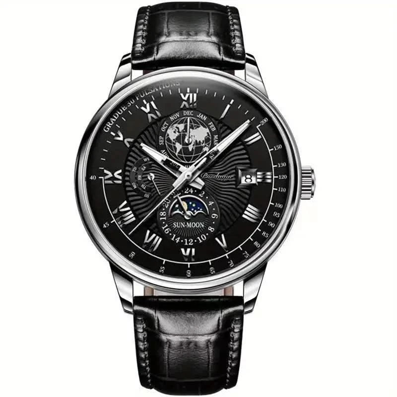 Premium Mens Automatic Watch with Moon Phase