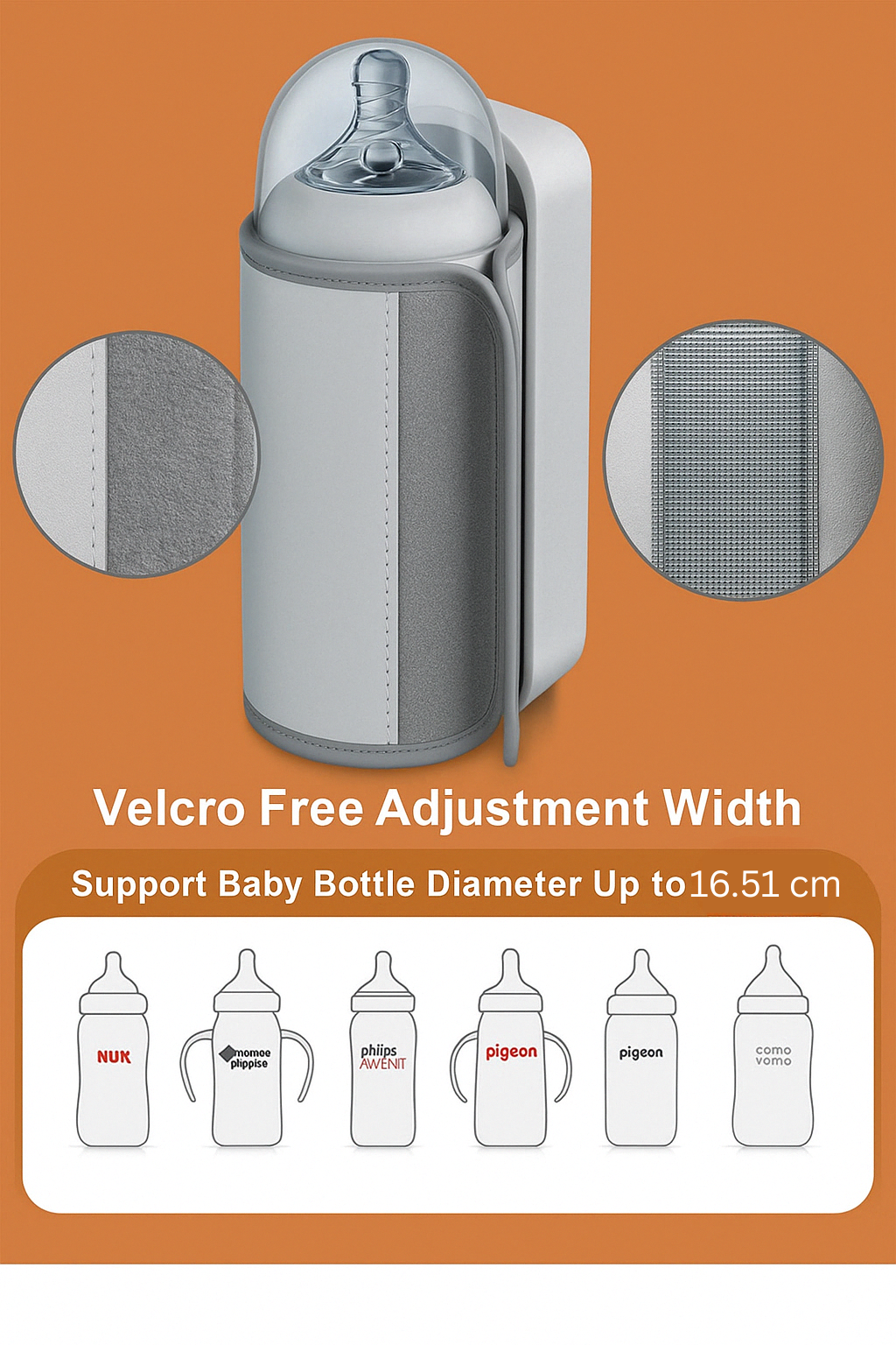 Compact Baby Bottle Warmer with Easy Temperature Control