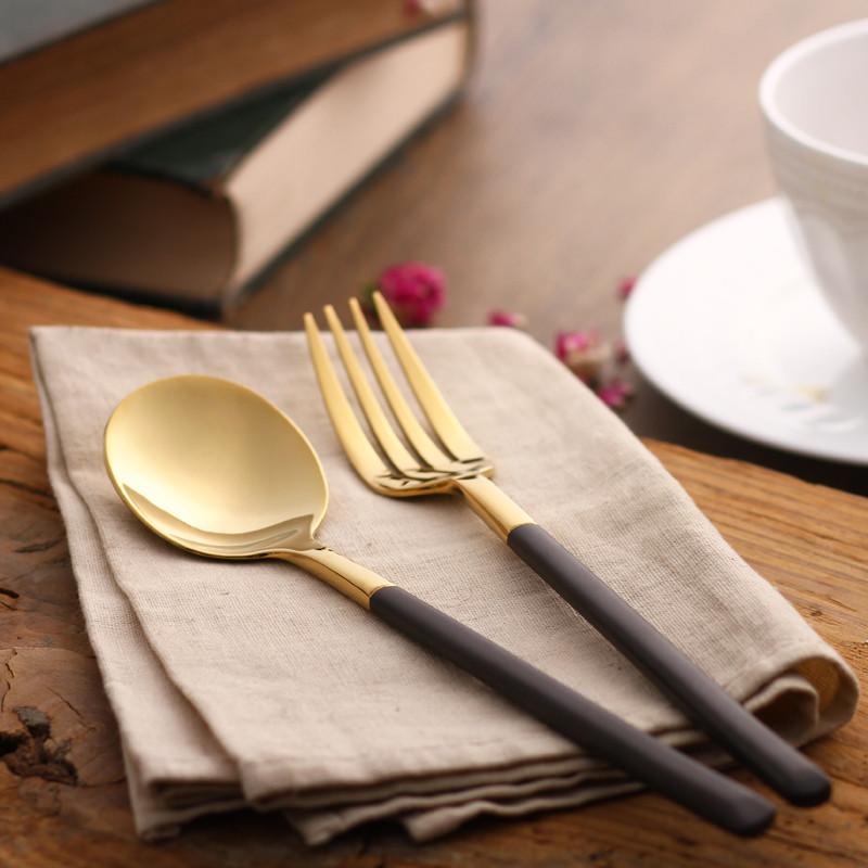 Luxury Gold Plated Flatware Set