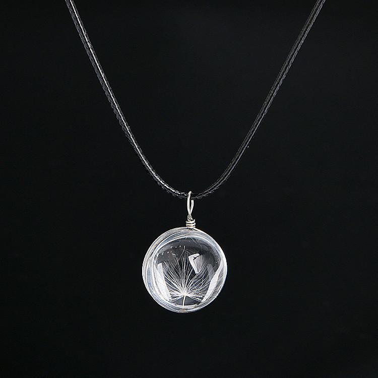 Delicate Floral Dandelion Pendant Necklace - Cofik