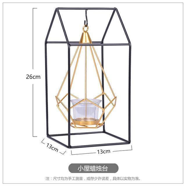 Luxury Metal Candle Lantern Holder