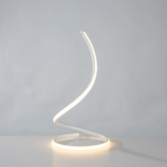 Contemporary Spiral Desk LED Lamp
