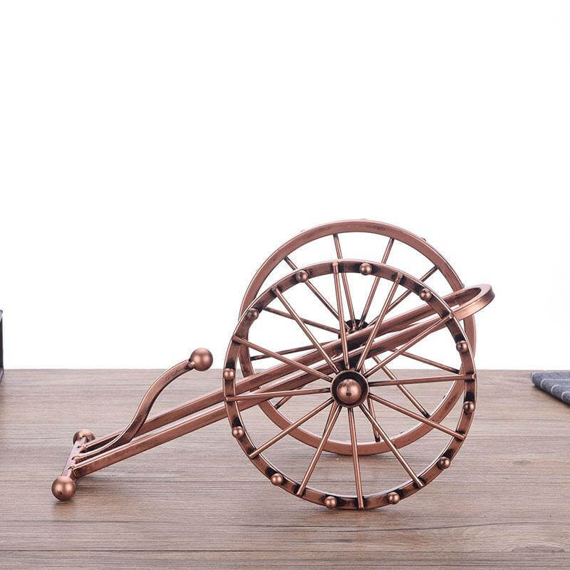 Vintage Metal Barrel Wine Rack