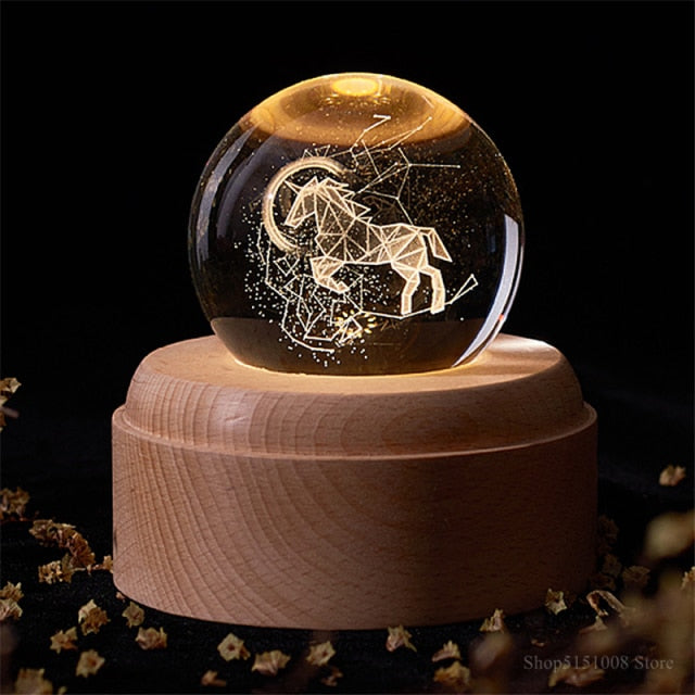 Colorful Cosmic LED Globe Lamp