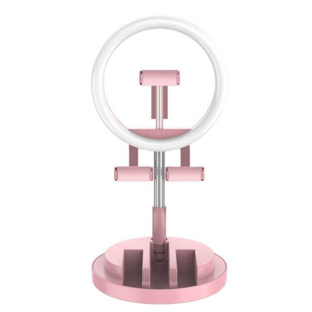Portable Rechargeable Dimming Round LED Selfie Light