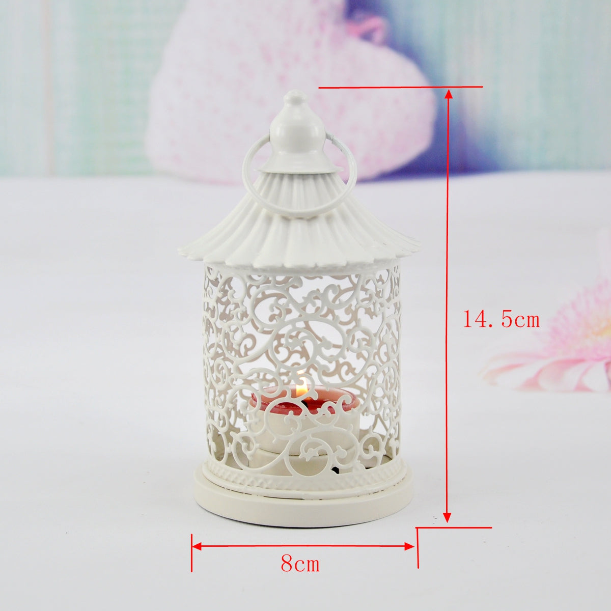 Exotic Metal Lantern Candle Holder