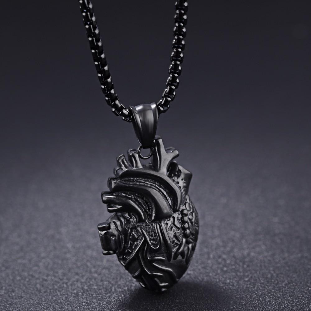 Realistic Heart Shape Pendant Necklace