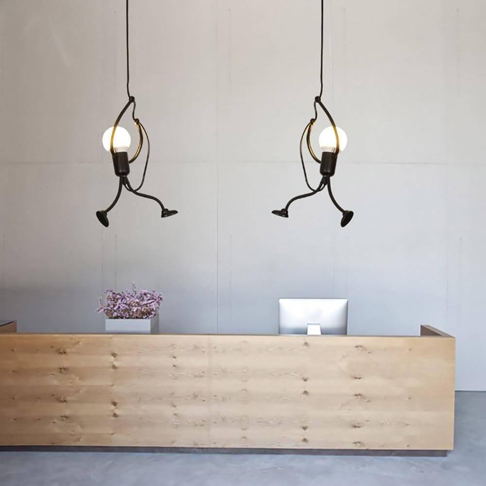 Colorful Figurine Pendant Chandelier Light