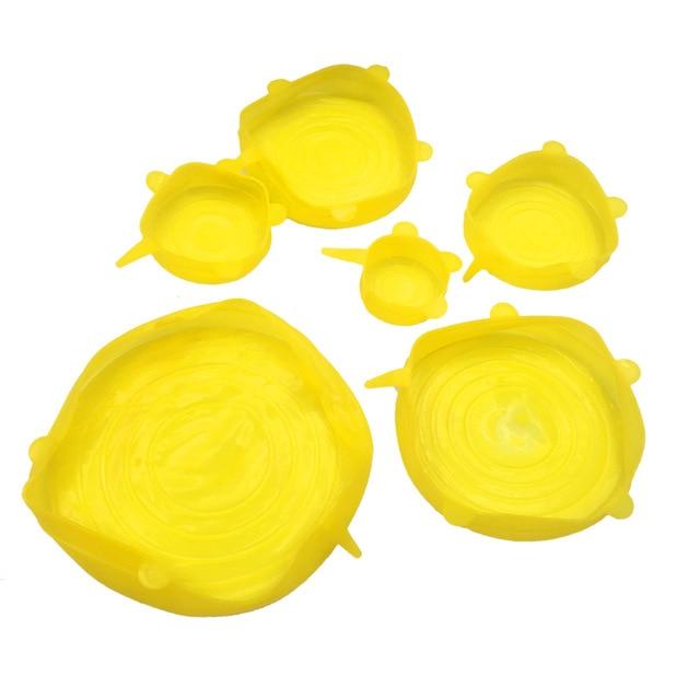 Reusable Silicone Food Covers Set