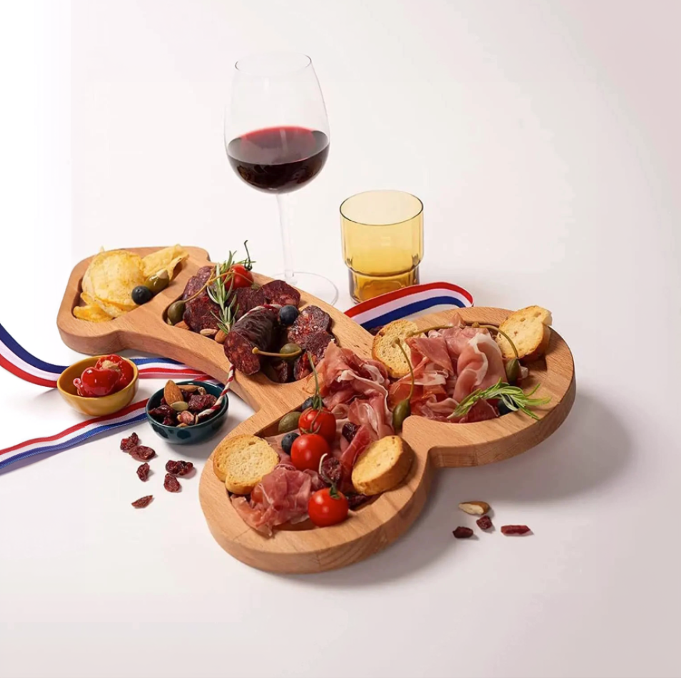 Humoristic Party Serving Tray with Multiple Compartments